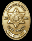Philadelphia Police Department 215th Anniversary Mini-Badge Lapel Pin